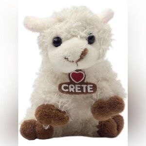 CRETE Cute White and Brown Plush Toy